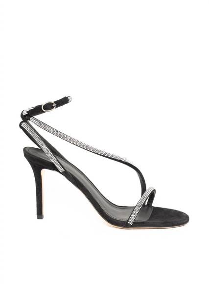 NEW ISABEL MARANT atria leather sandals in black - Picture 1 of 4